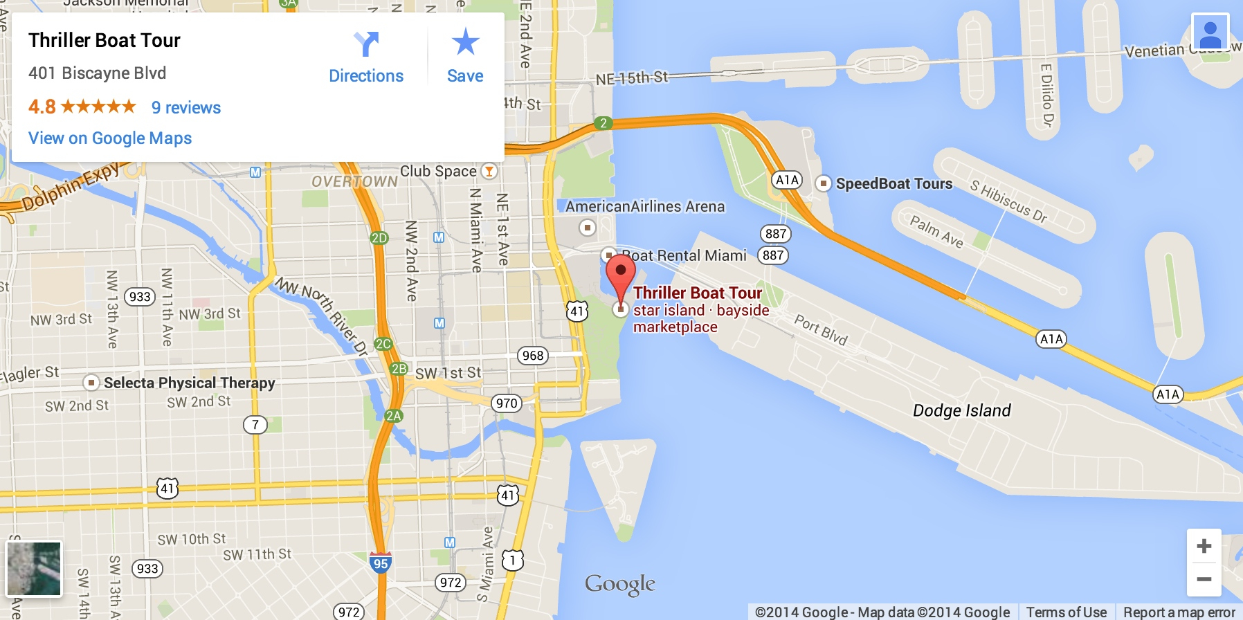 Miami River Tour — photo 2 from Thriller Miami Speedboat Adventures