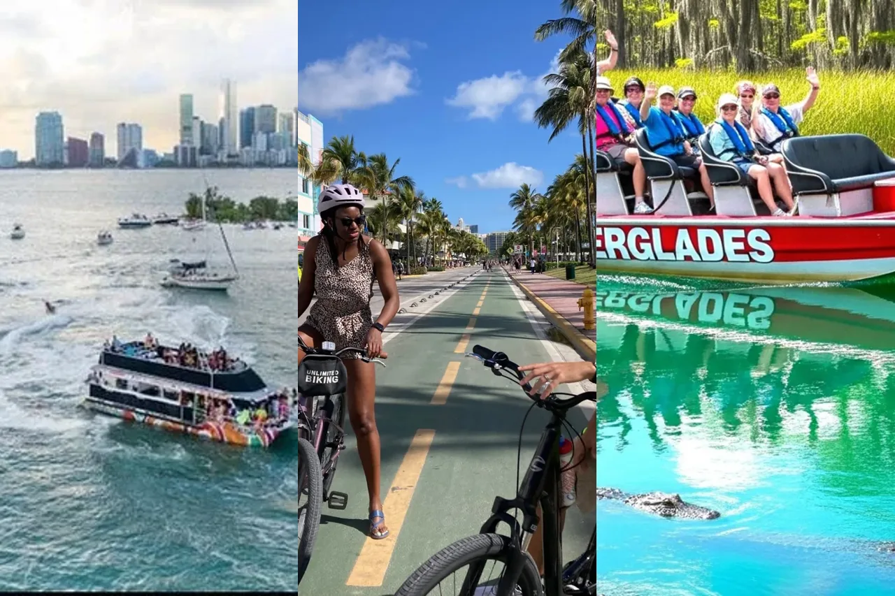 Star Island cruise, Miami Beach cycling and Everglades airboat from the tour catalog