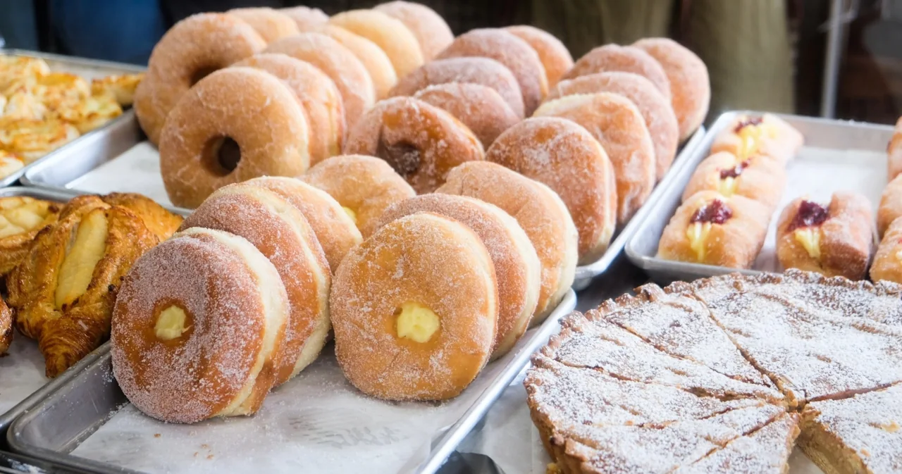 Donuts displayed for the Wynwood food tour listing